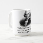 Thomas Jefferson Rope Quote Mok (Voorkant links)