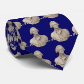 Thomas Jefferson Sculpture Bust Stropdas (Opgerold)