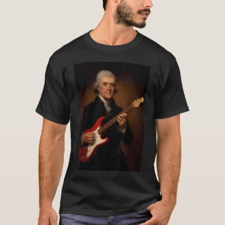 Thomas Jefferson Speelt Elektrisch T-shirt
