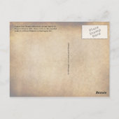 Thomas Jefferson standbeeld en citaat Briefkaart (Achterkant)