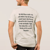 Thomas Jefferson Tri-Blend Shirt (Achterkant)