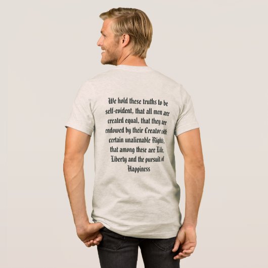Thomas Jefferson Tri-Blend Shirt (Voorkant)