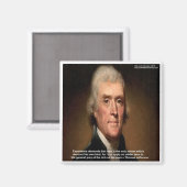 Thomas Jefferson Trickle Down Geschenken & Kaarten Magneet (Voorkant / Achterkant)