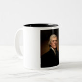 Thomas Jefferson Tweekleurige Koffiemok (Voorkant links)