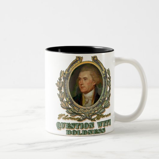 Thomas Jefferson Tweekleurige Koffiemok (Rechts)