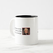 Thomas Jefferson Tweekleurige Koffiemok (Voorkant links)