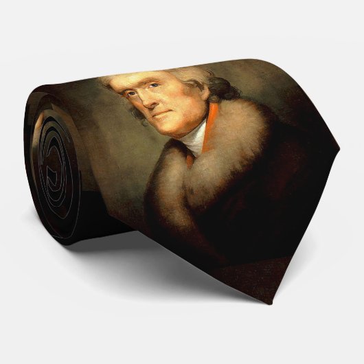 Thomas Jefferson van Rembrandt Peale - Circa 1805 Stropdas (Opgerold)
