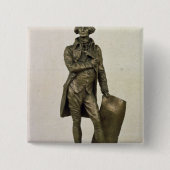 Thomas Jefferson Vierkante Button 5,1 Cm (Voorkant)