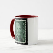 Thomas Jefferson Vintage Stempel op Mok Collectie (Voorkant links)