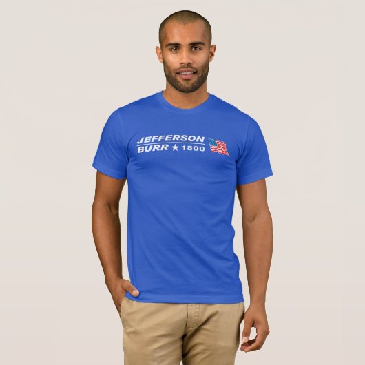 Thomas Jefferson voor President shirt (Voorkant volledig)