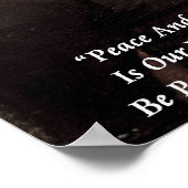 Thomas Jefferson "Vrede & Vriendschap" Quote Poste Poster (Hoek)