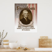 Thomas Jefferson - Vrijheid Poster (Keuken)