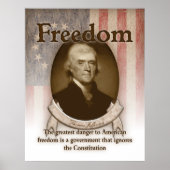 Thomas Jefferson - Vrijheid Poster (Voorkant)