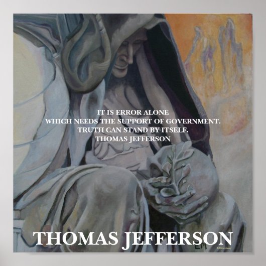 Thomas Jefferson - Waarheid Poster (Voorkant)