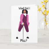 Thomas Jefferson "Wat heb ik gemist?" Birthday-kaa Kaart (Gele Bloem)