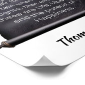 Thomas Jefferson -- We hold these truths to be Poster (Hoek)