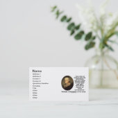 Thomas Jefferson zorgt voor geluk in het menselijk Visitekaartje (Staand voorkant)