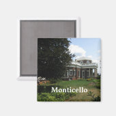 Thomas Jefferson's huis: Monticello Magneet (Voorkant / Achterkant)
