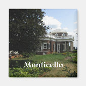 Thomas Jefferson's huis: Monticello Magneet (Voorkant)