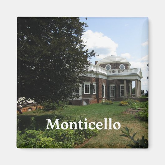 Thomas Jefferson's huis: Monticello Magneet (Voorkant)