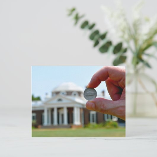 Thomas Jefferson's Monticello Briefkaart (Staand voorkant)