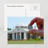 Thomas Jefferson's Monticello Briefkaart (Voorkant / Achterkant)
