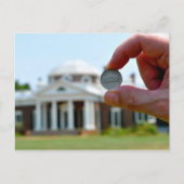 Thomas Jefferson's Monticello Briefkaart (Voorkant)