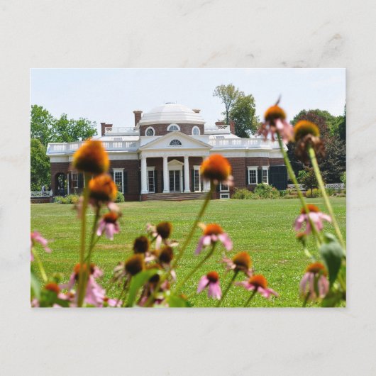 Thomas Jefferson's Monticello Briefkaart (Voorkant)