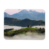 Thomas kerk en bergen, Slovenië rect magneet (Horizontaal)