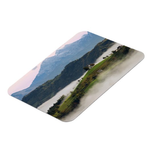 Thomas kerk en bergen, Slovenië rect magneet (Linkerzijde)