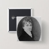 Thomas Love Peacock Vierkante Button 5,1 Cm (Voorkant /achterkant)