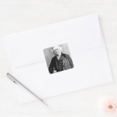 Thomas Love Peacock Vierkante Sticker (Envelop)