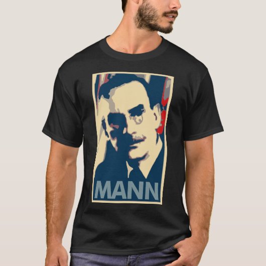 Thomas Mann Poster Political Parody T-shirt (Voorkant)