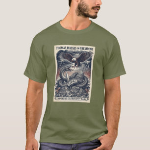 Thomas Massie 2028 Anti-Oorlog Grondwet T-shirt