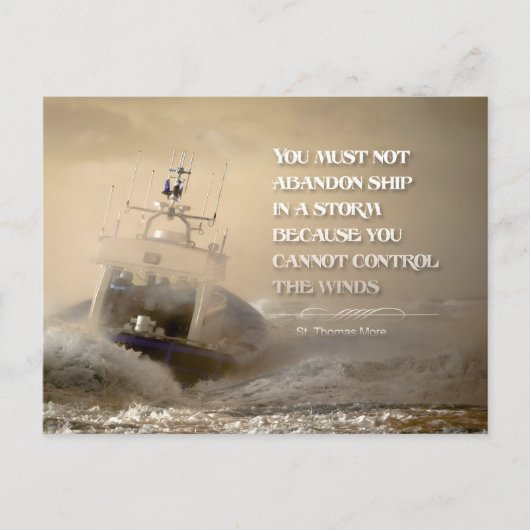 Thomas Meer Inspirerend quote "controle winden" Briefkaart (Voorkant)