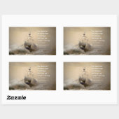 Thomas Meer Inspirerend quote "controle winden" Rechthoekige Sticker (Vel)