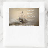 Thomas Meer Inspirerend quote "controle winden" Rechthoekige Sticker (Tas)