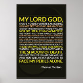 Thomas Merton Prayer Poster (Voorkant)