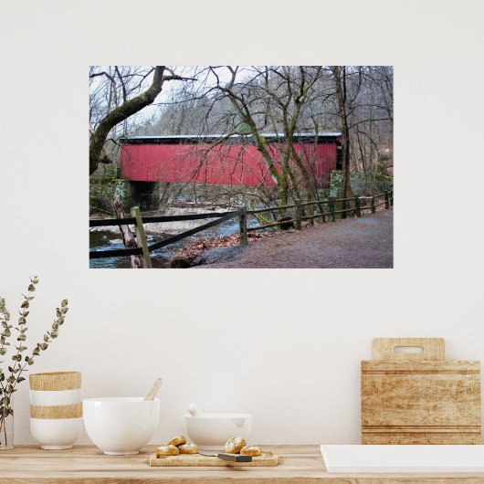 Thomas Mill Covered Bridge Poster (Keuken)