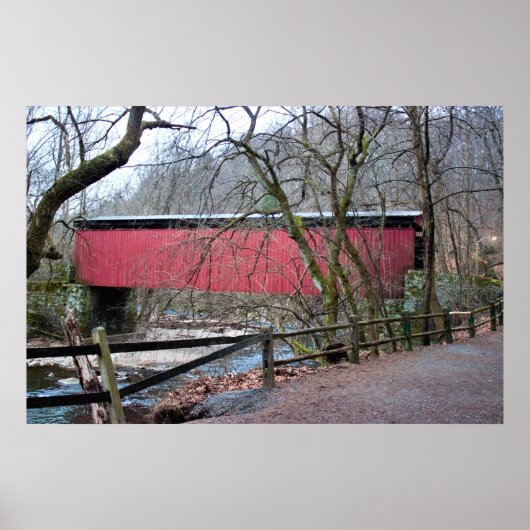 Thomas Mill Covered Bridge Poster (Voorkant)
