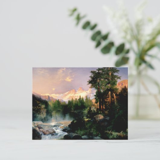 Thomas Moran art, De drie Tetons Briefkaart (Staand voorkant)