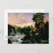 Thomas Moran art, De drie Tetons Briefkaart (Voorkant / Achterkant)