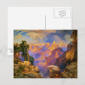 Thomas Moran art, Grand Canyon met Regenboog Briefkaart (Voorkant / Achterkant)