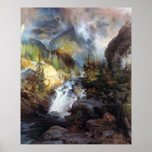 Thomas Moran Children of the Mountain Poster (Voorkant)