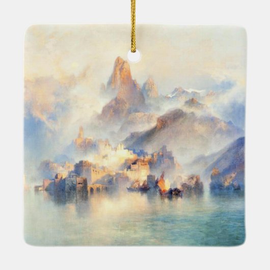 Thomas Moran - De droomstad Keramisch Ornament (Achterkant)