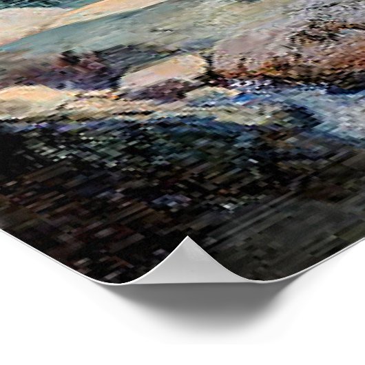 Thomas Moran - Drie Tetons Poster (Hoek)