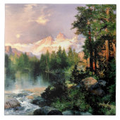 Thomas Moran - Drie Tetons Tegeltje (Voorkant)