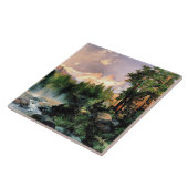 Thomas Moran - Drie Tetons Tegeltje (Zijkant)