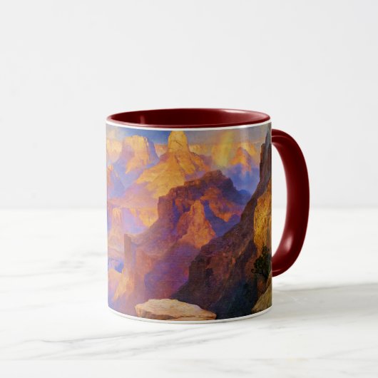 Thomas Moran, Grand Canyon met regenboog Mok (Voorkant rechts)
