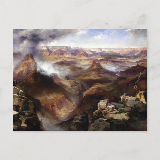 Thomas Moran Grand Canyon van de Colorado Briefkaart (Voorkant)